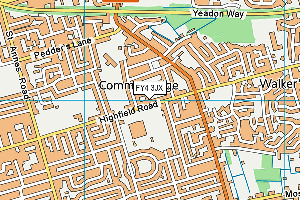FY4 3JX map - OS VectorMap District (Ordnance Survey) FY4 3JX map - OS VectorMap District (Ordnance Survey)
