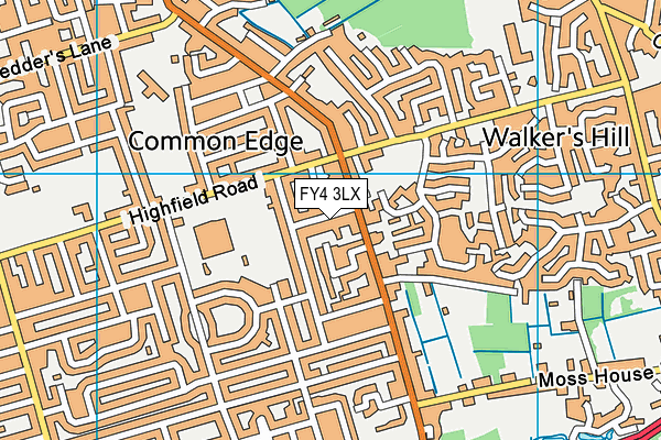 FY4 3LX map - OS VectorMap District (Ordnance Survey) FY4 3LX map - OS VectorMap District (Ordnance Survey)