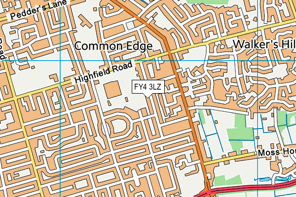 FY4 3LZ map - OS VectorMap District (Ordnance Survey) FY4 3LZ map - OS VectorMap District (Ordnance Survey)