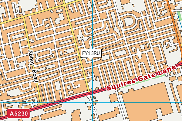 FY4 3RU map - OS VectorMap District (Ordnance Survey) FY4 3RU map - OS VectorMap District (Ordnance Survey)