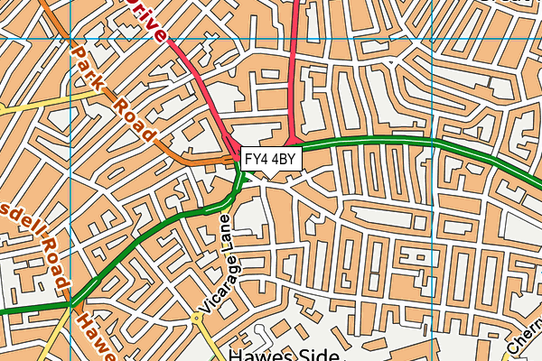 FY4 4BY map - OS VectorMap District (Ordnance Survey) FY4 4BY map - OS VectorMap District (Ordnance Survey)