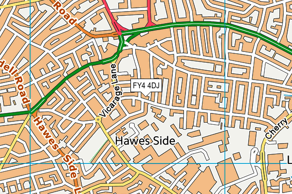 FY4 4DJ map - OS VectorMap District (Ordnance Survey) FY4 4DJ map - OS VectorMap District (Ordnance Survey)