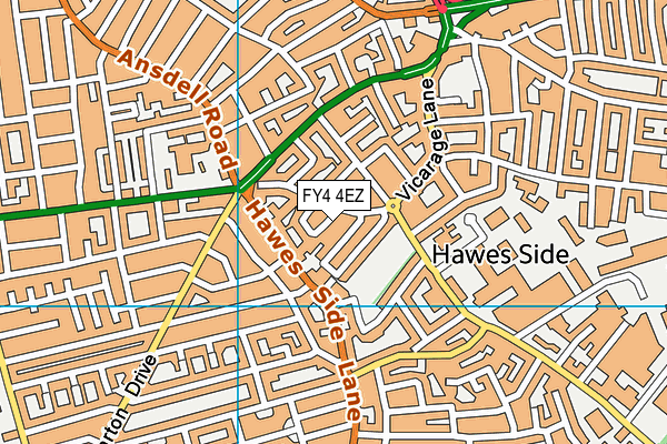 FY4 4EZ map - OS VectorMap District (Ordnance Survey) FY4 4EZ map - OS VectorMap District (Ordnance Survey)