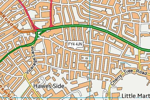 FY4 4JN map - OS VectorMap District (Ordnance Survey) FY4 4JN map - OS VectorMap District (Ordnance Survey)