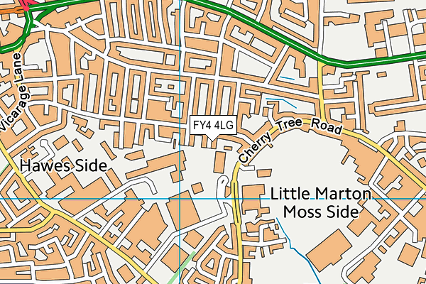 FY4 4LG map - OS VectorMap District (Ordnance Survey) FY4 4LG map - OS VectorMap District (Ordnance Survey)