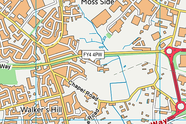 FY4 4PW map - OS VectorMap District (Ordnance Survey) FY4 4PW map - OS VectorMap District (Ordnance Survey)
