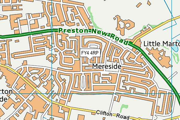 FY4 4RP map - OS VectorMap District (Ordnance Survey)