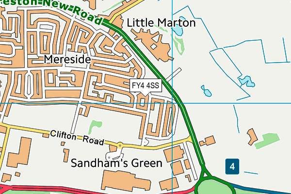FY4 4SS map - OS VectorMap District (Ordnance Survey) FY4 4SS map - OS VectorMap District (Ordnance Survey)