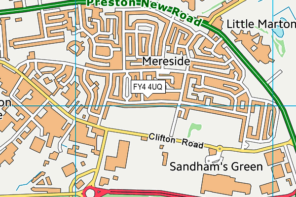 FY4 4UQ map - OS VectorMap District (Ordnance Survey)