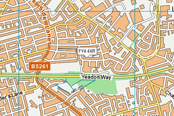 FY4 4XR map - OS VectorMap District (Ordnance Survey) FY4 4XR map - OS VectorMap District (Ordnance Survey)