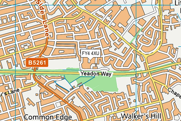 FY4 4XU map - OS VectorMap District (Ordnance Survey) FY4 4XU map - OS VectorMap District (Ordnance Survey)