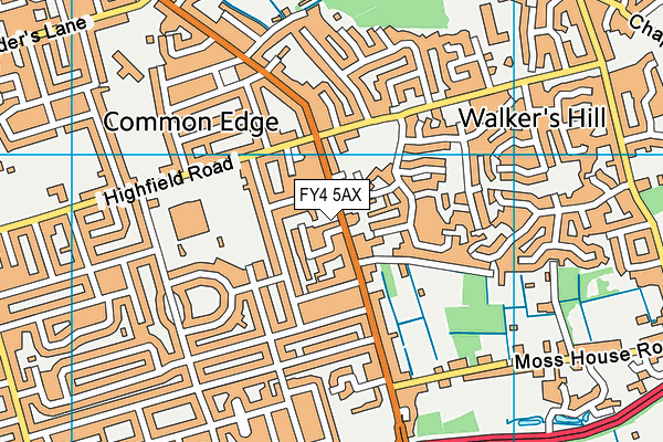 FY4 5AX map - OS VectorMap District (Ordnance Survey) FY4 5AX map - OS VectorMap District (Ordnance Survey)