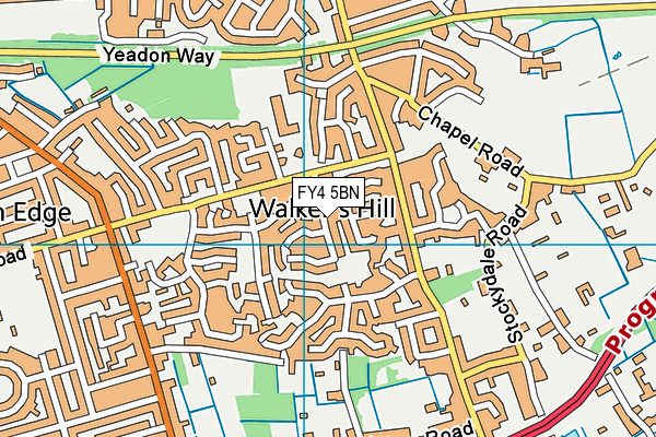FY4 5BN map - OS VectorMap District (Ordnance Survey) FY4 5BN map - OS VectorMap District (Ordnance Survey)