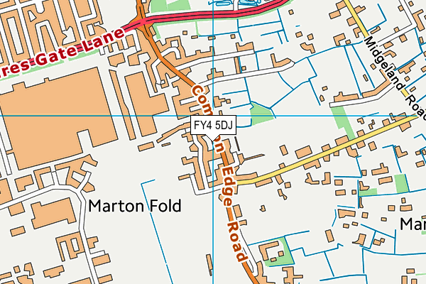 FY4 5DJ map - OS VectorMap District (Ordnance Survey)