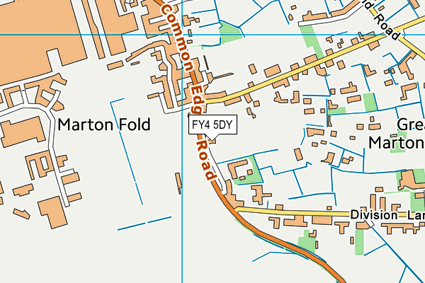 FY4 5DY map - OS VectorMap District (Ordnance Survey)
