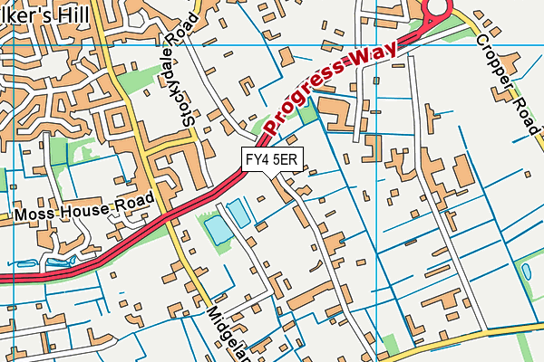 FY4 5ER map - OS VectorMap District (Ordnance Survey) FY4 5ER map - OS VectorMap District (Ordnance Survey)