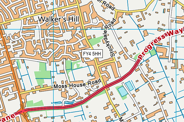 FY4 5HH map - OS VectorMap District (Ordnance Survey) FY4 5HH map - OS VectorMap District (Ordnance Survey)