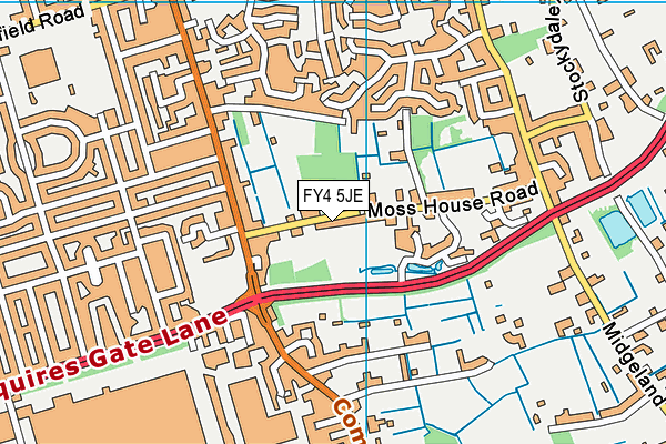 FY4 5JE map - OS VectorMap District (Ordnance Survey) FY4 5JE map - OS VectorMap District (Ordnance Survey)
