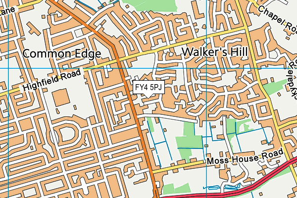 FY4 5PJ map - OS VectorMap District (Ordnance Survey) FY4 5PJ map - OS VectorMap District (Ordnance Survey)