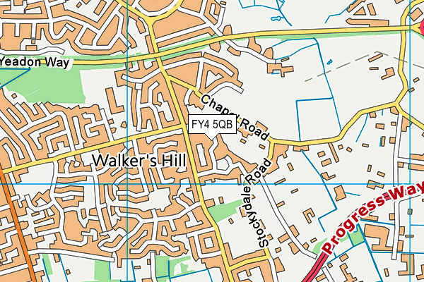 FY4 5QB map - OS VectorMap District (Ordnance Survey) FY4 5QB map - OS VectorMap District (Ordnance Survey)