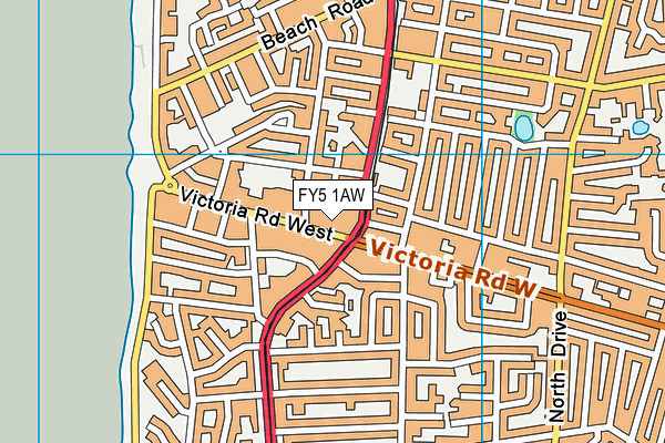 FY5 1AW map - OS VectorMap District (Ordnance Survey) FY5 1AW map - OS VectorMap District (Ordnance Survey)