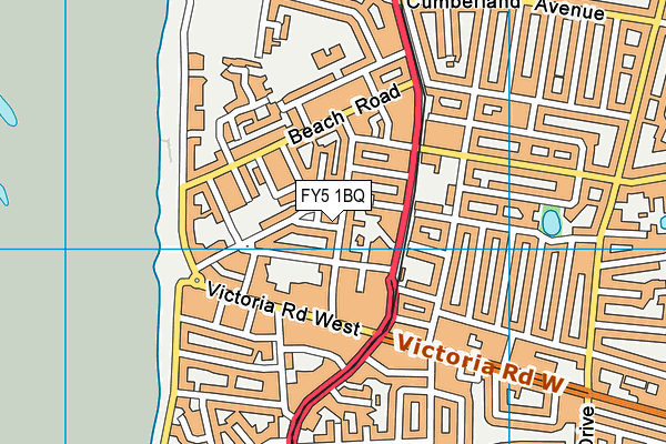 FY5 1BQ map - OS VectorMap District (Ordnance Survey) FY5 1BQ map - OS VectorMap District (Ordnance Survey)