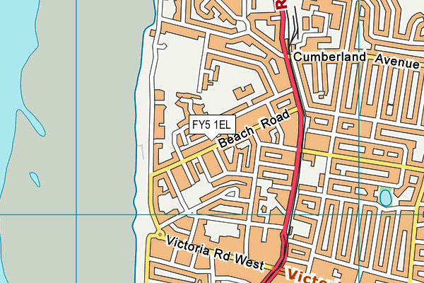 FY5 1EL map - OS VectorMap District (Ordnance Survey) FY5 1EL map - OS VectorMap District (Ordnance Survey)