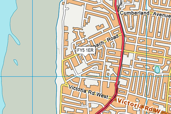 FY5 1ER map - OS VectorMap District (Ordnance Survey) FY5 1ER map - OS VectorMap District (Ordnance Survey)
