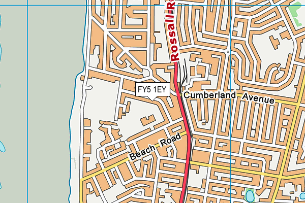 FY5 1EY map - OS VectorMap District (Ordnance Survey) FY5 1EY map - OS VectorMap District (Ordnance Survey)
