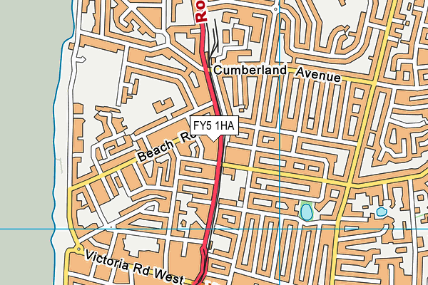 FY5 1HA map - OS VectorMap District (Ordnance Survey) FY5 1HA map - OS VectorMap District (Ordnance Survey)
