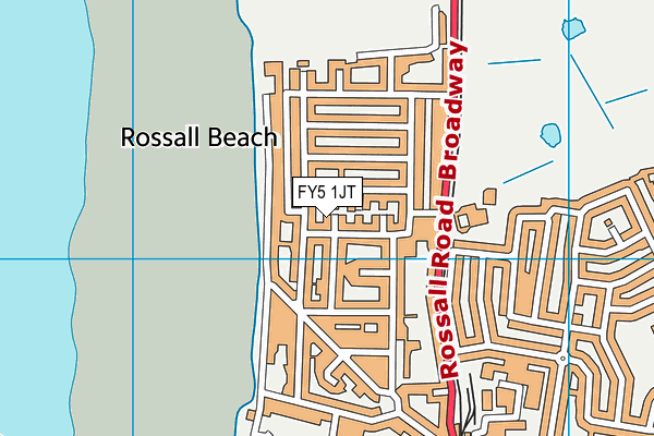 FY5 1JT map - OS VectorMap District (Ordnance Survey)