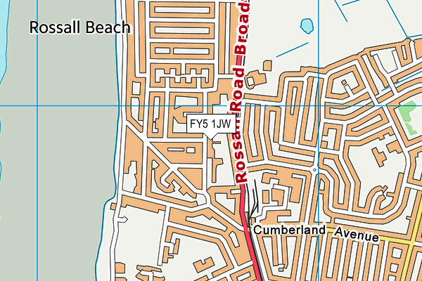 FY5 1JW map - OS VectorMap District (Ordnance Survey) FY5 1JW map - OS VectorMap District (Ordnance Survey)