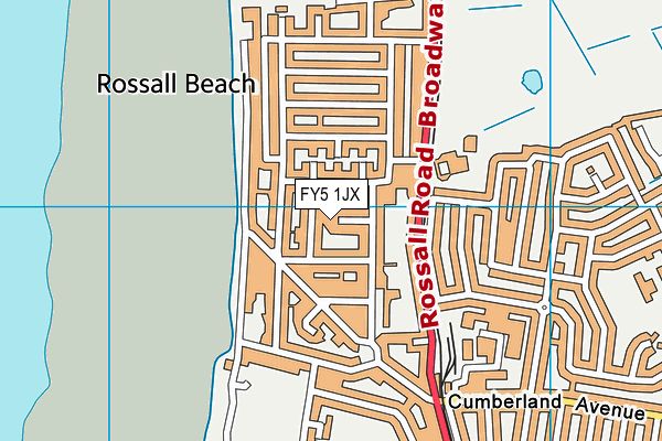 FY5 1JX map - OS VectorMap District (Ordnance Survey) FY5 1JX map - OS VectorMap District (Ordnance Survey)