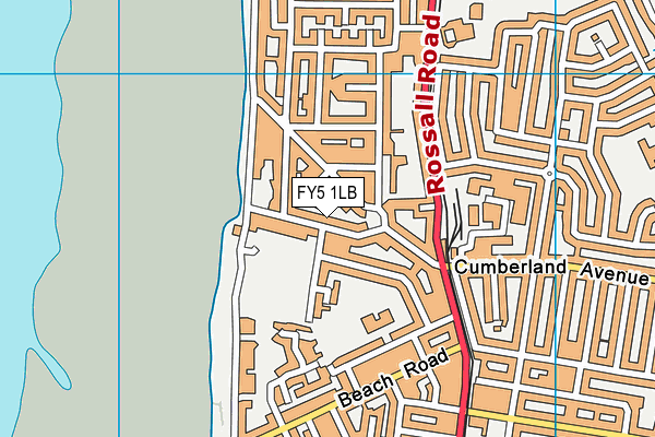 FY5 1LB map - OS VectorMap District (Ordnance Survey) FY5 1LB map - OS VectorMap District (Ordnance Survey)