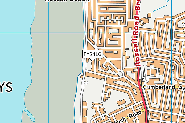 FY5 1LG map - OS VectorMap District (Ordnance Survey) FY5 1LG map - OS VectorMap District (Ordnance Survey)