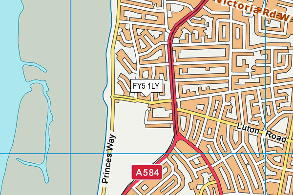 FY5 1LY map - OS VectorMap District (Ordnance Survey) FY5 1LY map - OS VectorMap District (Ordnance Survey)