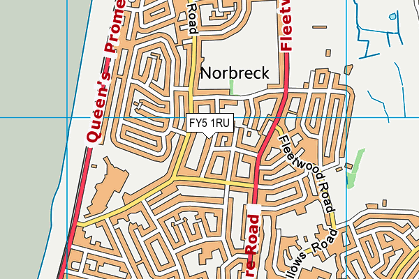 FY5 1RU map - OS VectorMap District (Ordnance Survey) FY5 1RU map - OS VectorMap District (Ordnance Survey)