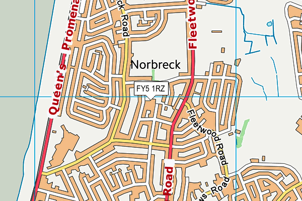 FY5 1RZ map - OS VectorMap District (Ordnance Survey) FY5 1RZ map - OS VectorMap District (Ordnance Survey)