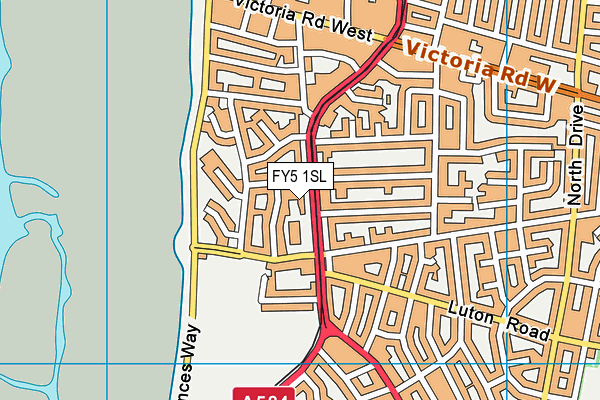 FY5 1SL map - OS VectorMap District (Ordnance Survey)