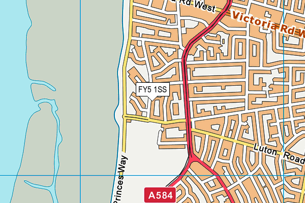FY5 1SS map - OS VectorMap District (Ordnance Survey) FY5 1SS map - OS VectorMap District (Ordnance Survey)