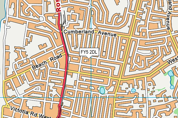 FY5 2DL map - OS VectorMap District (Ordnance Survey) FY5 2DL map - OS VectorMap District (Ordnance Survey)