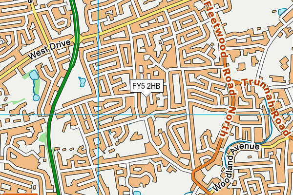 FY5 2HB map - OS VectorMap District (Ordnance Survey) FY5 2HB map - OS VectorMap District (Ordnance Survey)