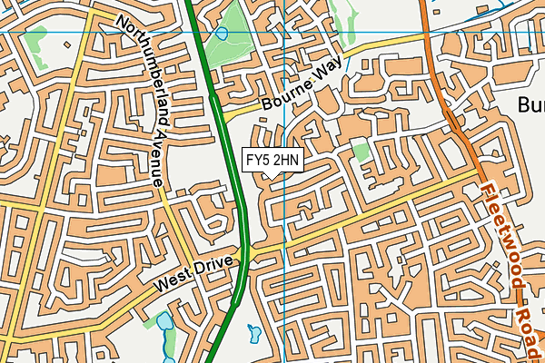 FY5 2HN map - OS VectorMap District (Ordnance Survey) FY5 2HN map - OS VectorMap District (Ordnance Survey)