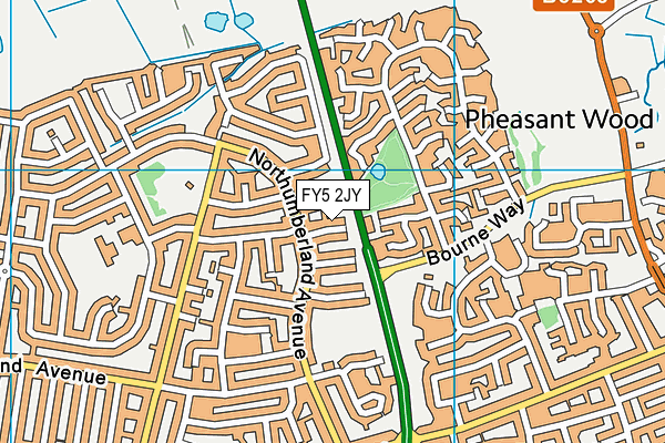 FY5 2JY map - OS VectorMap District (Ordnance Survey) FY5 2JY map - OS VectorMap District (Ordnance Survey)