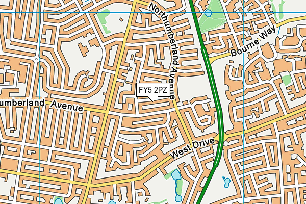 FY5 2PZ map - OS VectorMap District (Ordnance Survey) FY5 2PZ map - OS VectorMap District (Ordnance Survey)