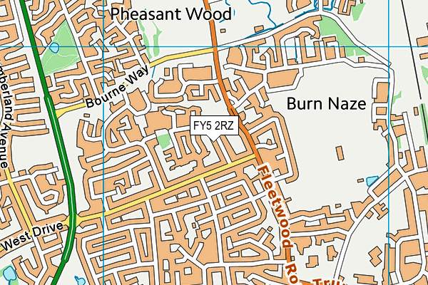 FY5 2RZ map - OS VectorMap District (Ordnance Survey) FY5 2RZ map - OS VectorMap District (Ordnance Survey)