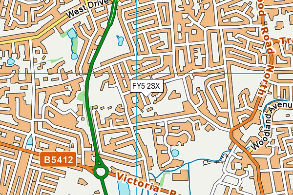 FY5 2SX map - OS VectorMap District (Ordnance Survey) FY5 2SX map - OS VectorMap District (Ordnance Survey)