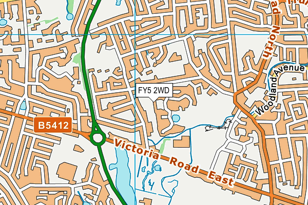 FY5 2WD map - OS VectorMap District (Ordnance Survey) FY5 2WD map - OS VectorMap District (Ordnance Survey)