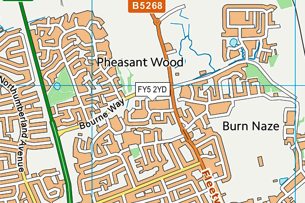 FY5 2YD map - OS VectorMap District (Ordnance Survey) FY5 2YD map - OS VectorMap District (Ordnance Survey)