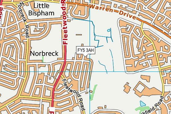 FY5 3AH map - OS VectorMap District (Ordnance Survey) FY5 3AH map - OS VectorMap District (Ordnance Survey)